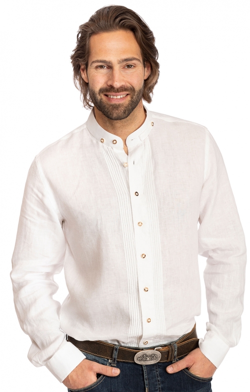 Camicia per Trachten Vestibilità 175LI bianco (Slim Fit)