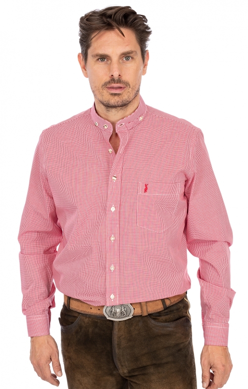 German traditional shirt 760CO red (Slim Fit)