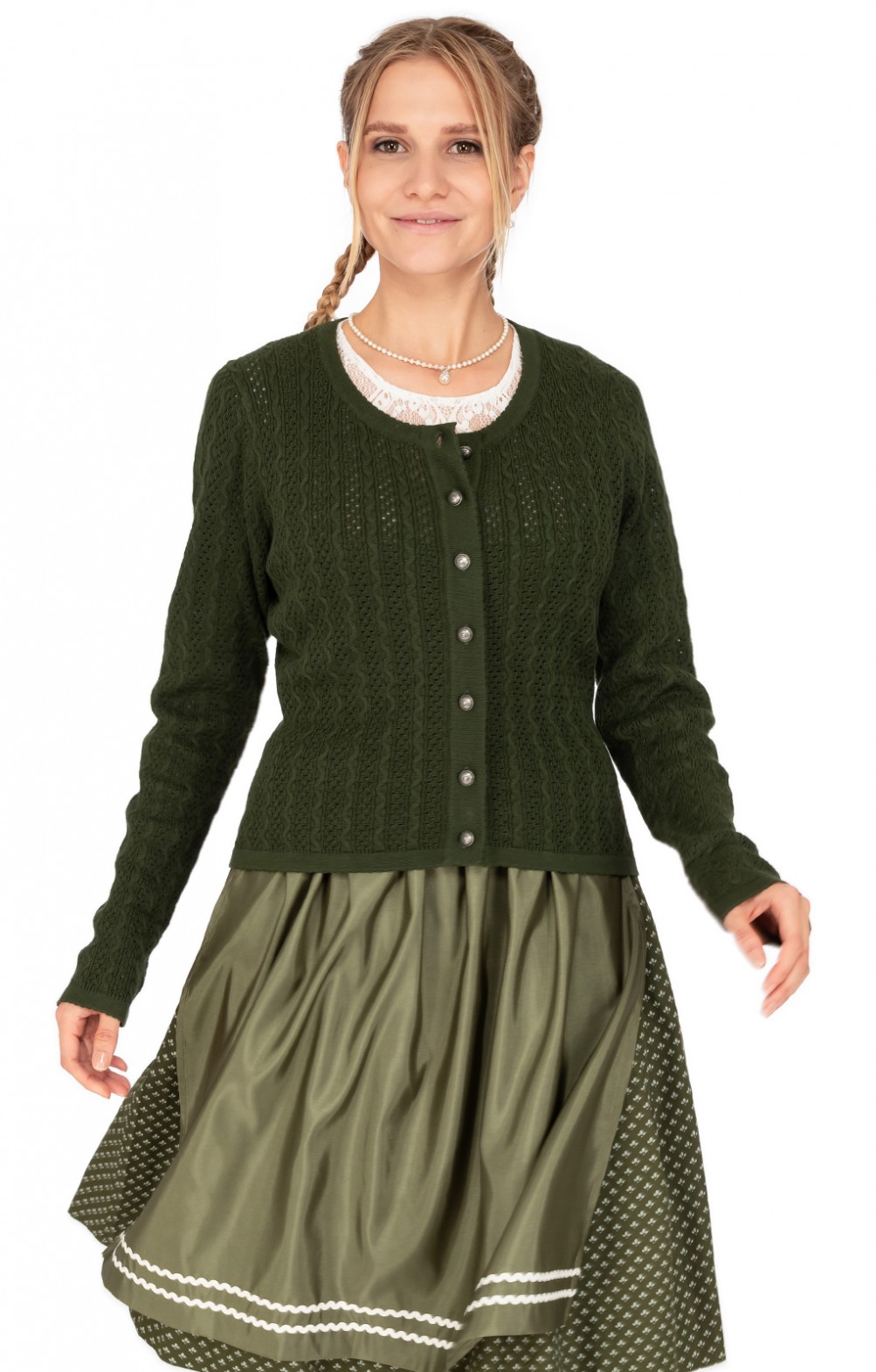 Skirt Strickpullover Kapuze Pullover Trachten Strickjacke Lang