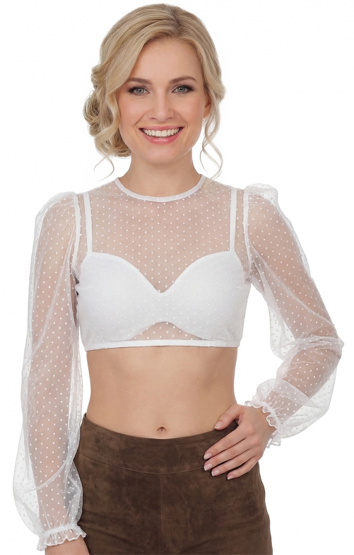 Dirndlbluse KINDING offwhite