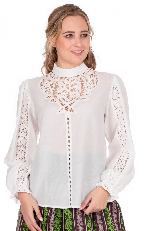 Traditional blouse AGATHA white