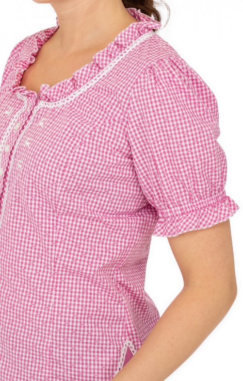 Camicetta tradizionale 451002-3516-36 rosso scuro