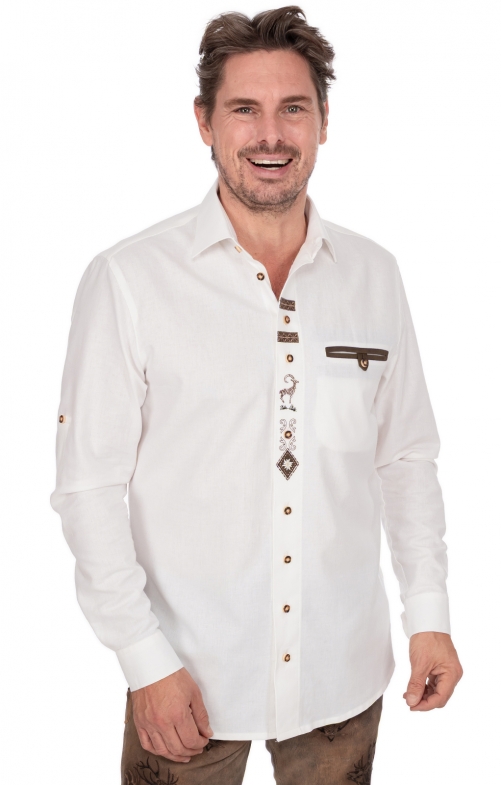 Camicie tradizionali 420007-2034-01 bianco (Regular Fit)