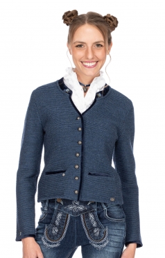 Trachten Strickjacke MALTA jeansblau Trachten Strickjacke MALTA jeansblau