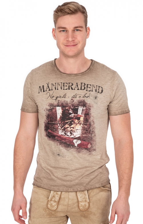 Men`s T-Shirt MAENNERABEND beige