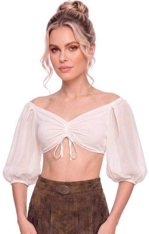 Dirndlblouse CLEMENTINE gebroken wit