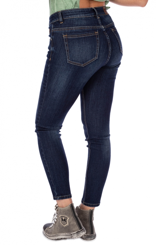 Jeanshose lang WANDA dunkelblau