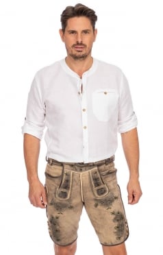 Lederhosen kort met riem BUCHNER kernig natuur Lederhosen kort met riem BUCHNER kernig natuur
