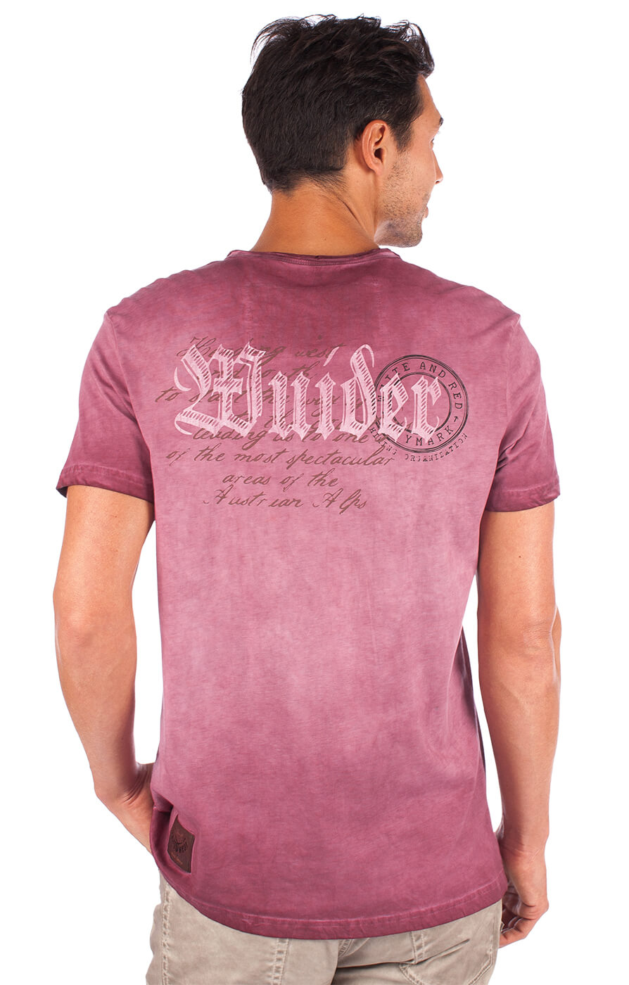 weitere Bilder von Trachtenshirt T-Shirt Uberto burgund