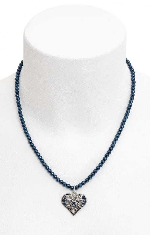 Pearl necklace 1010-3590 blue