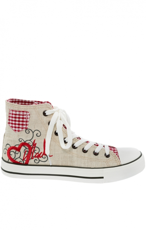 Sneaker RED HEART rot Größe 36