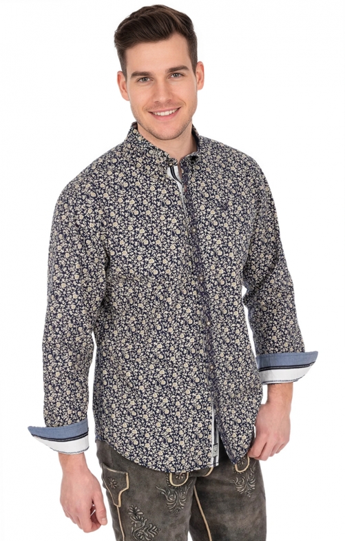 Hemd 911467 marine (Perfekt Fit)