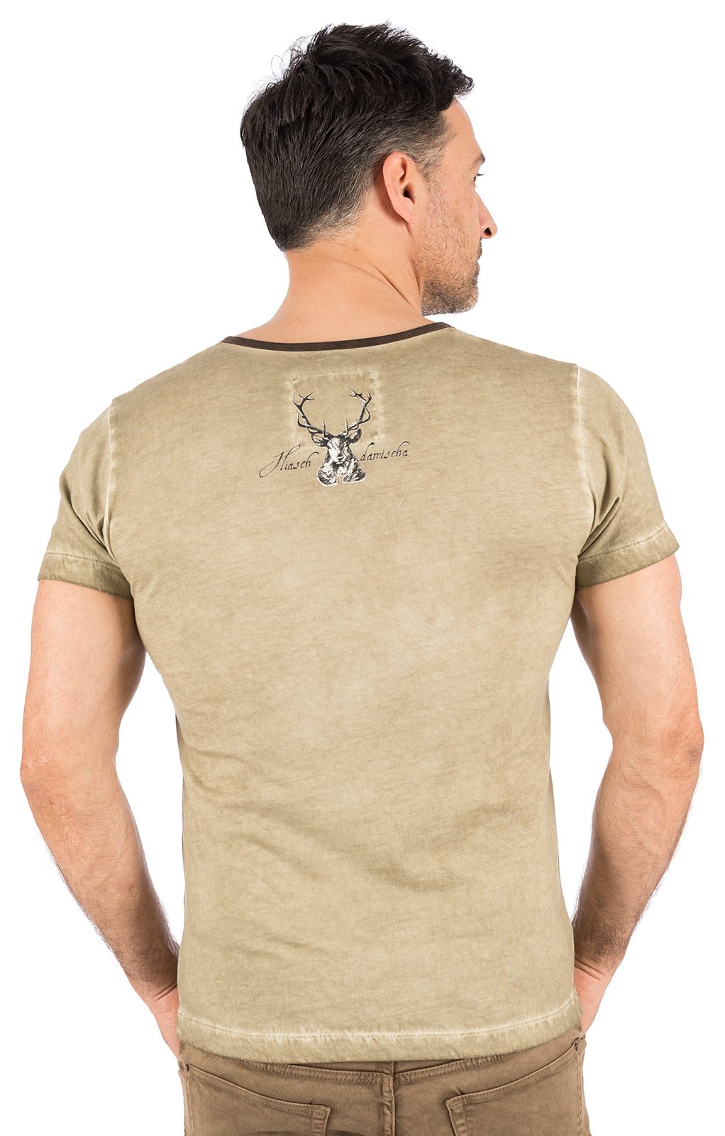 weitere Bilder von Trachten T-Shirt E45 - FABIAN BAVARIA taupe