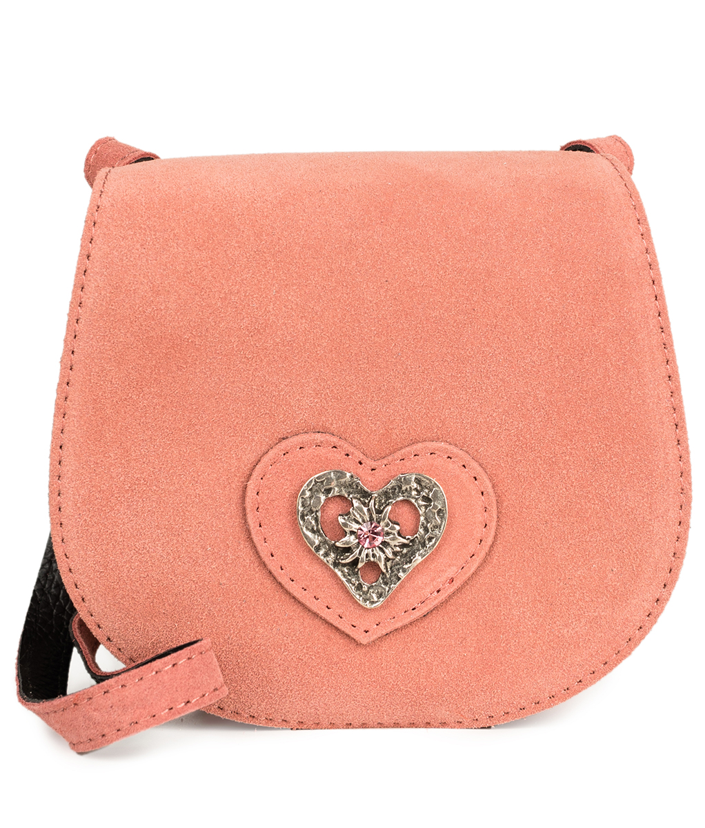 Traditional leather bag with heart TA30340-8489 pink von Schuhmacher