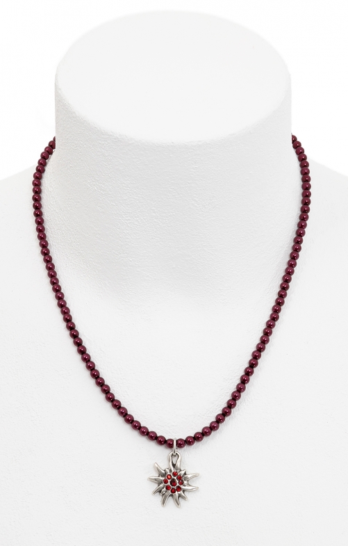 Pearl necklace 1010-9197 bordeaux