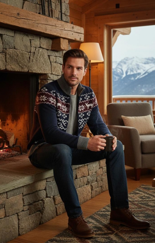 Strickjacke WALCHERALM dunkelblau