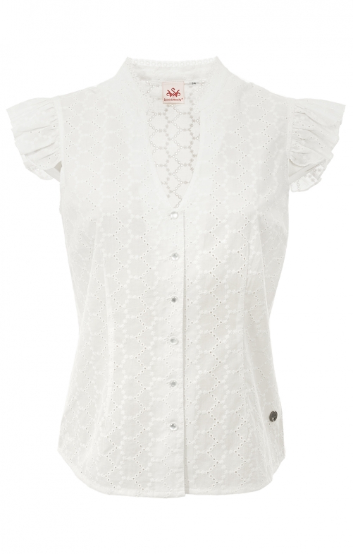 Bluse ohne Arm FLIPPER weiß