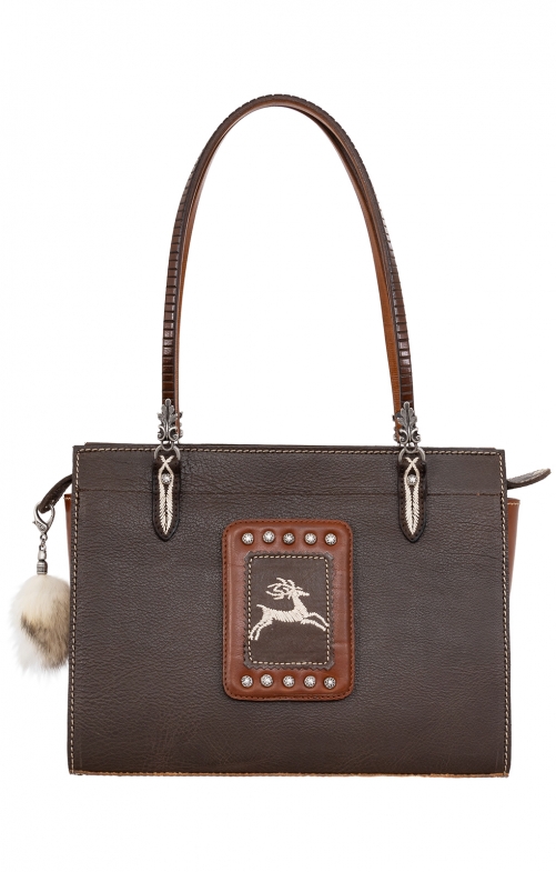 Tracht Bag 214-2935 brown with applications