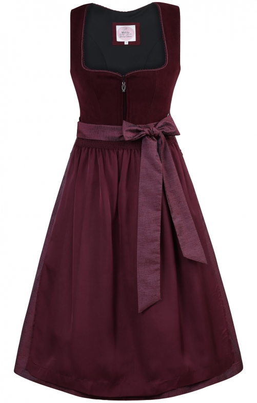 Mididirndl 65cm 2tlg. LICHTENFELS granatapfel