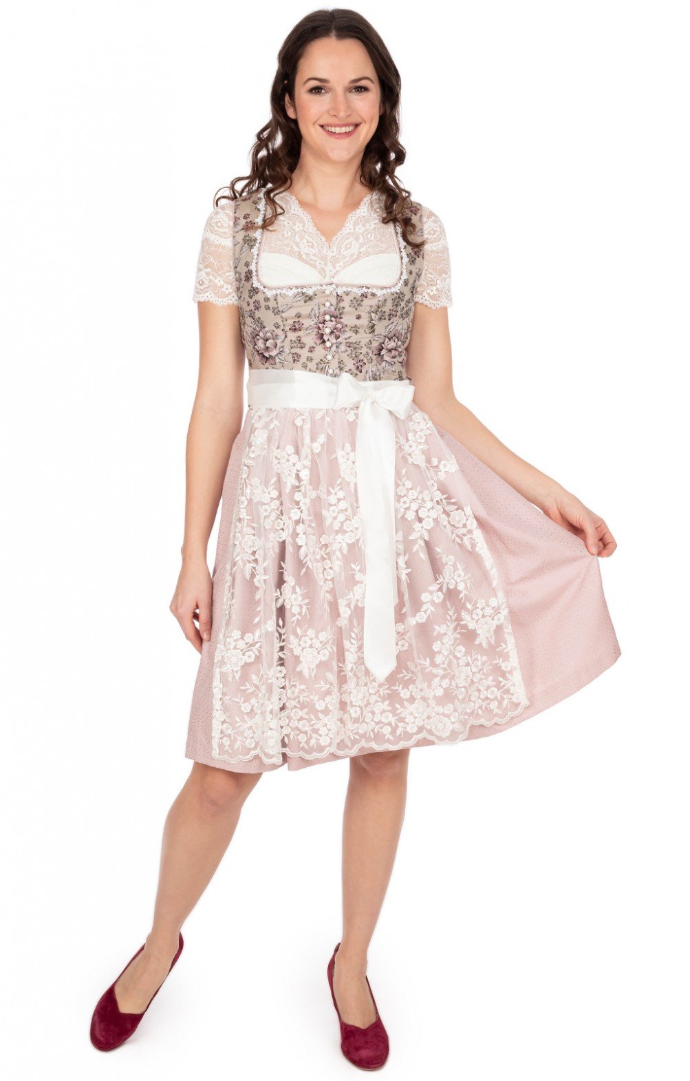 marjo dirndl☆ワンピース セット MarJo Dirndl Midi Dirndl 2tlg. - LENI - champagner/salbei