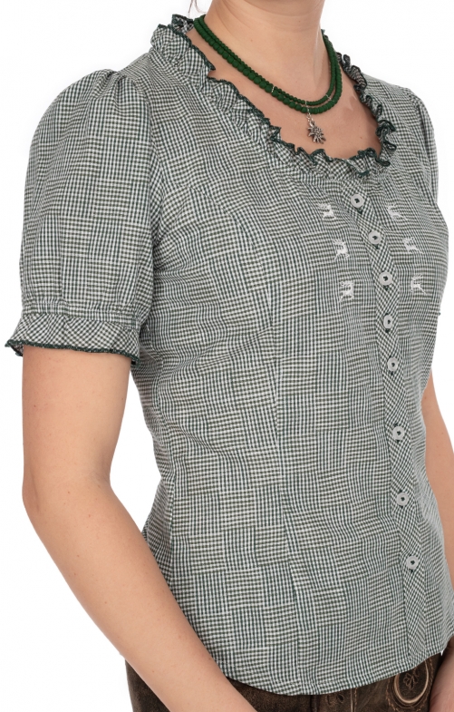 Bluse 451000-3515-56 trachtengrün