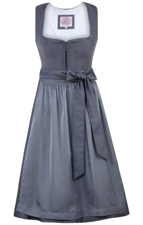 Mididirndl 65cm 2tlg. LICHTENFELS taubenblau