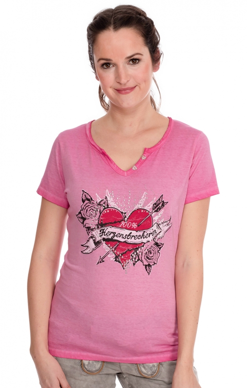 Tracht T-Shirt ANNI pink