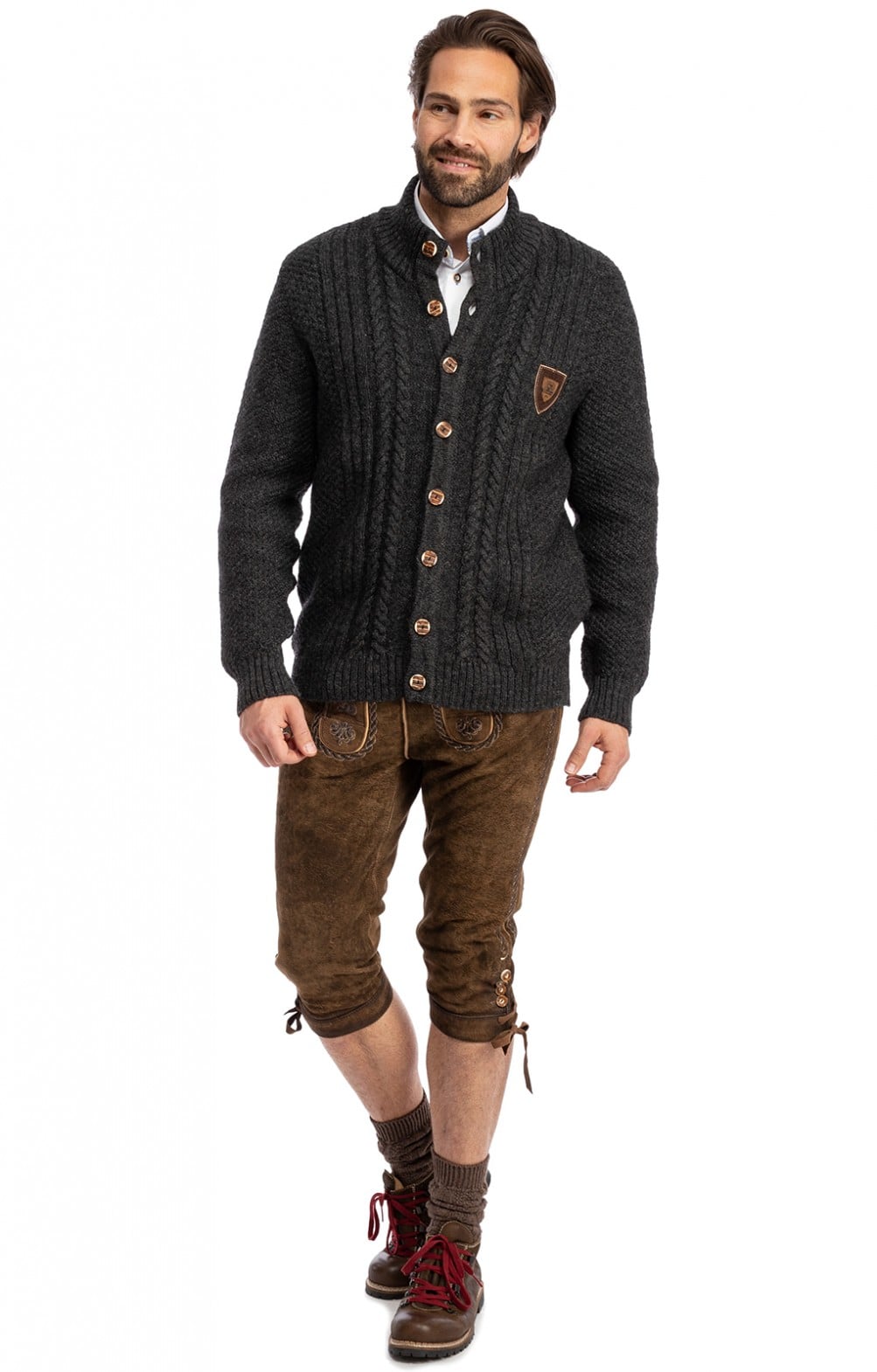 C'est TT Trachten Strickjacke Herren - Elegante Cardigan Für Oktoberfest & Outdoor