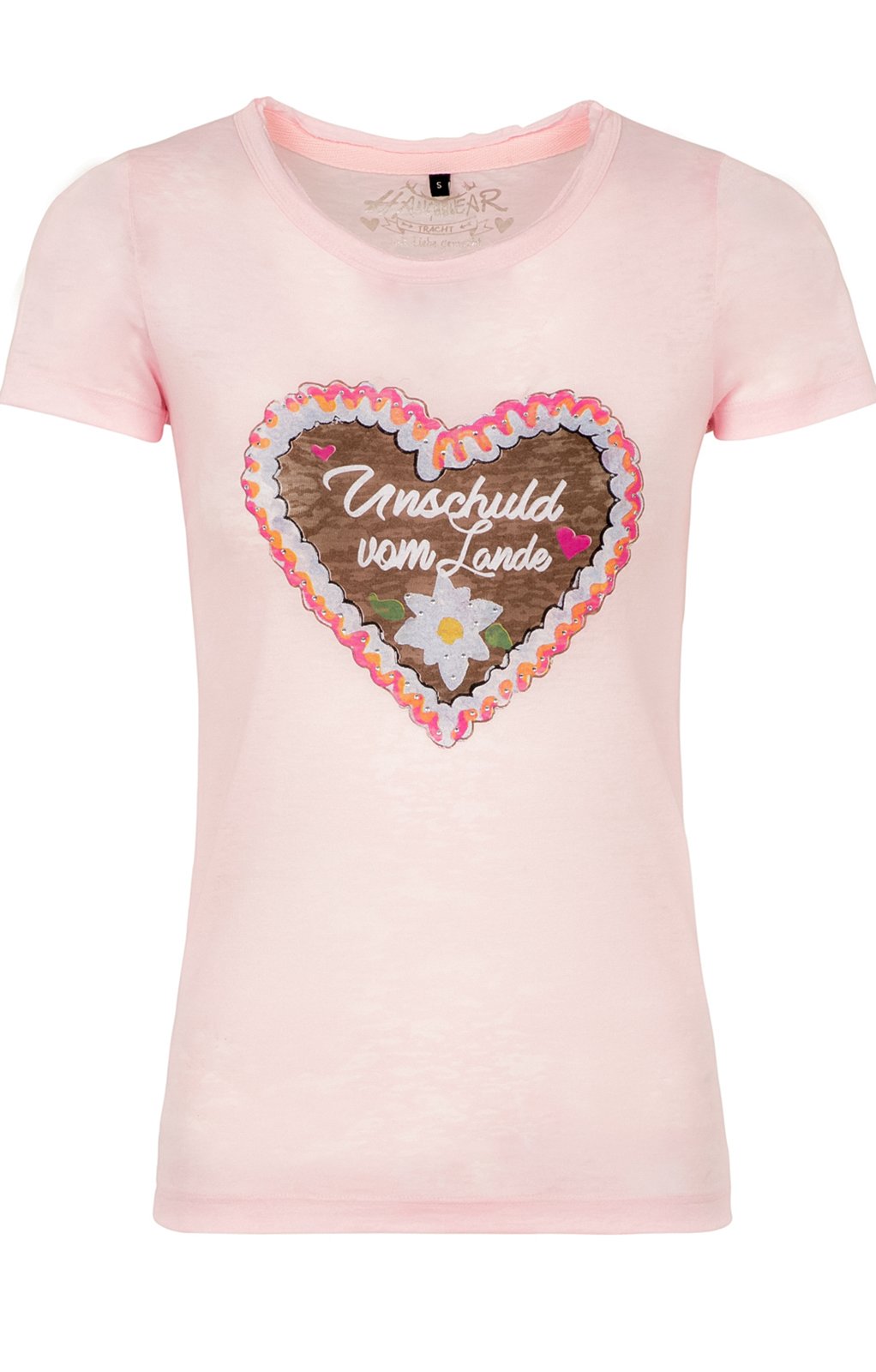weitere Bilder von Trachten T-Shirt ANTARES rose Herzmotiv