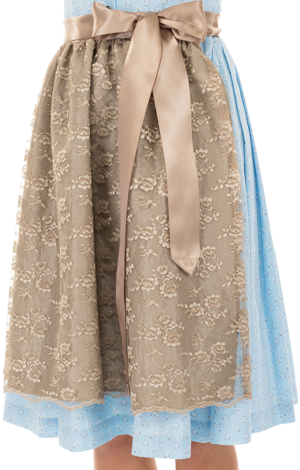 weitere Bilder von Minidirndl 2 delig 58 cm hellblauw beige