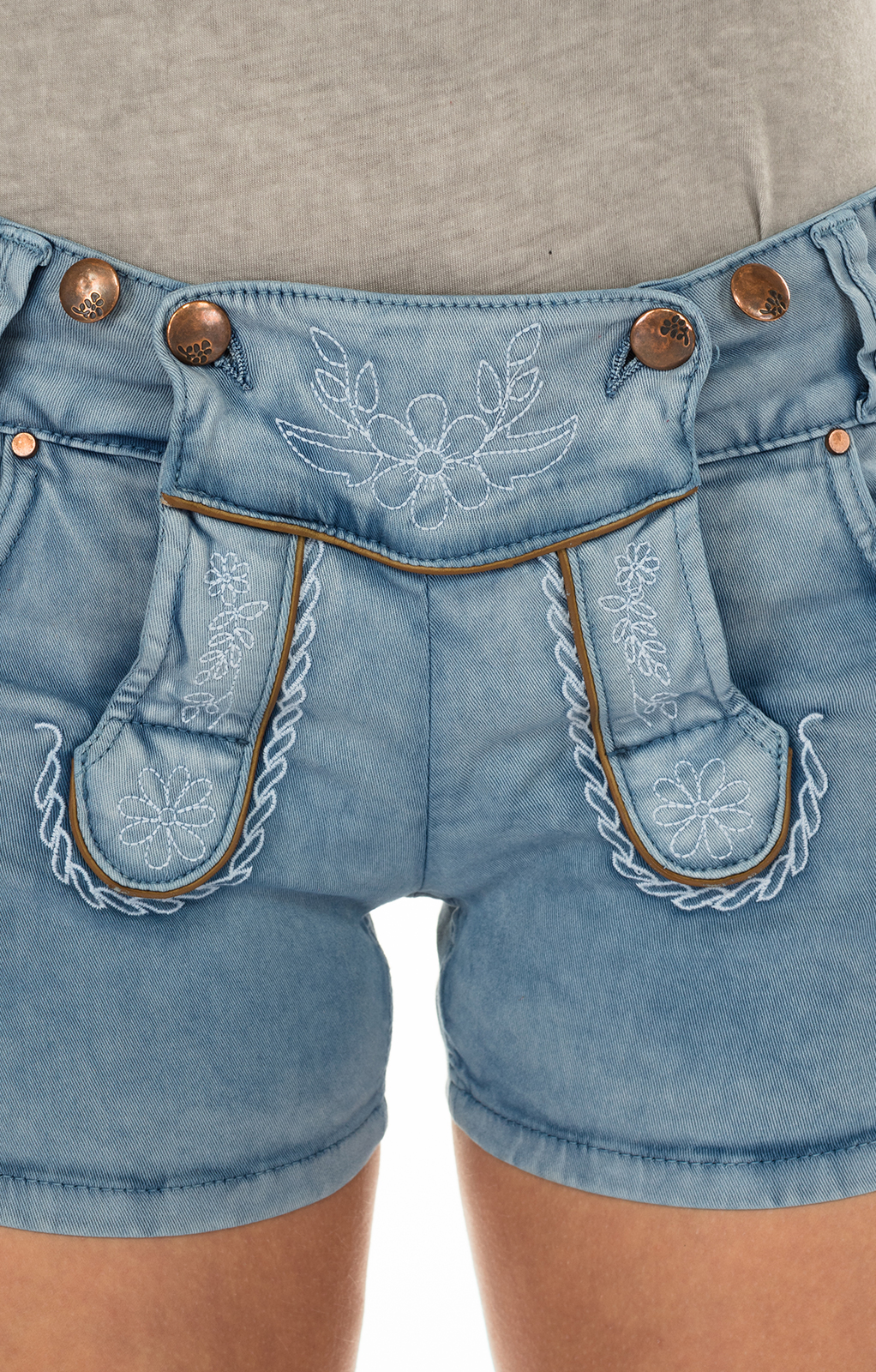 weitere Bilder von Klederdracht jeans broek DA-1708 blauw
