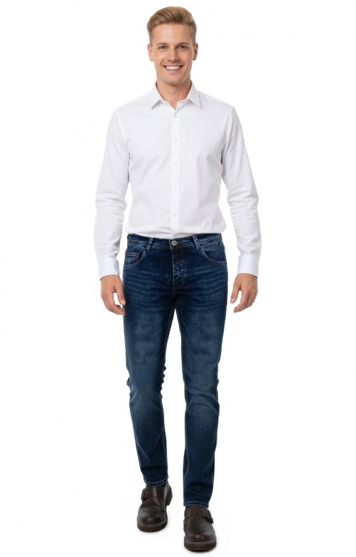 Jeans tradizionali Grüner Hirsch blu scuro