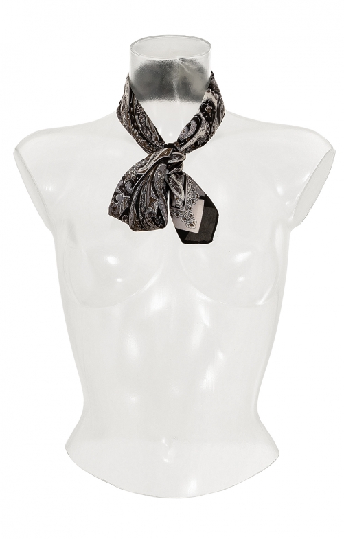 Foulard WILDENRANNA espresso/ocra dorata