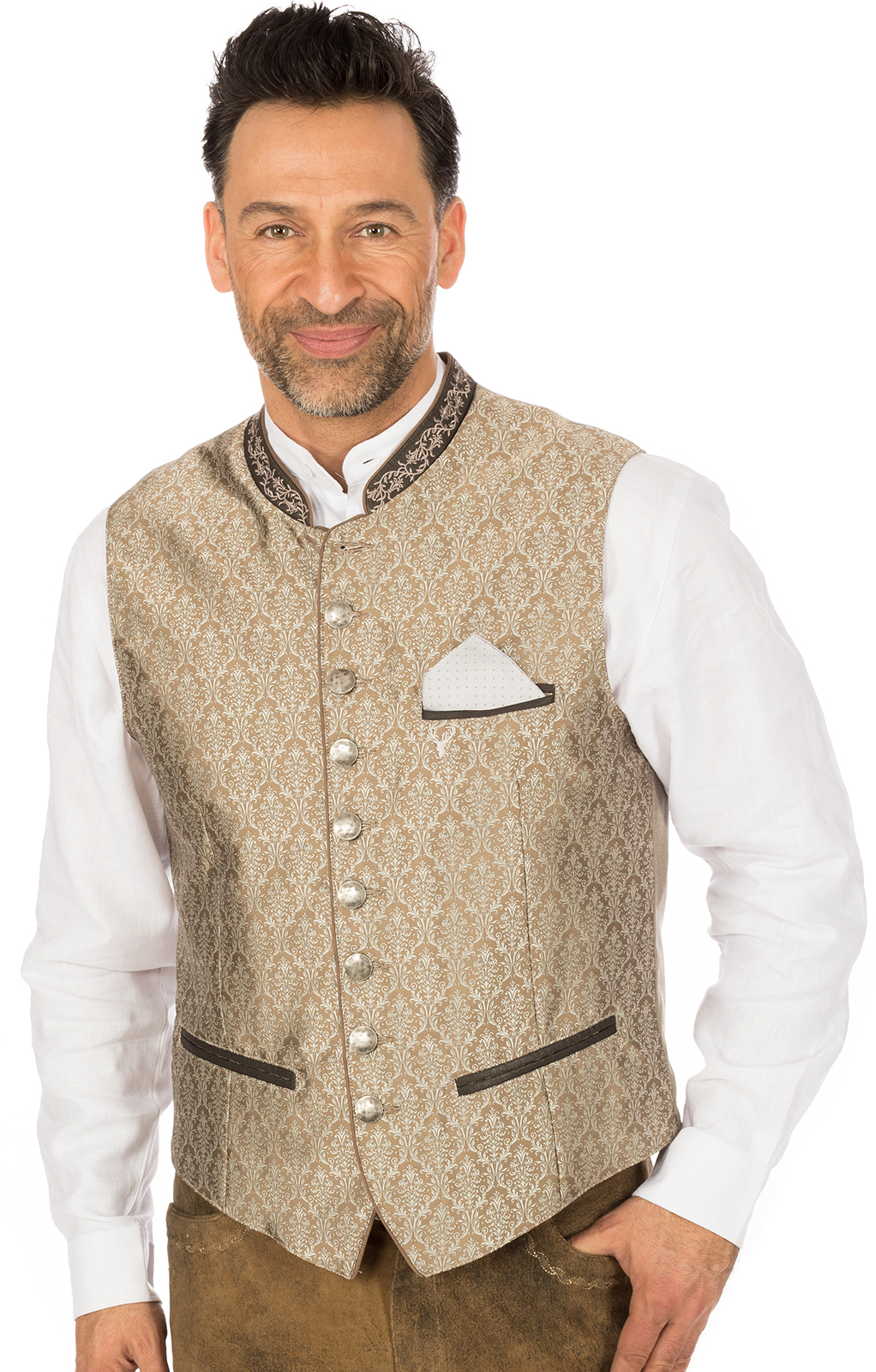 Trachten Gilet JANKO natura von Krüger Dirndl