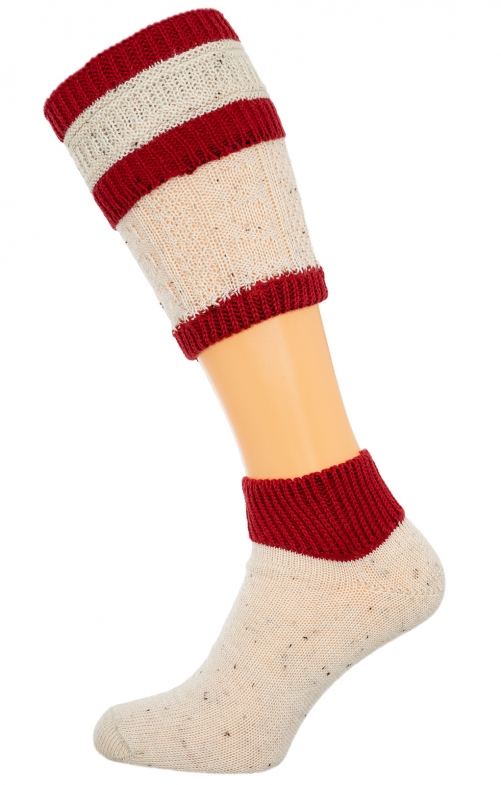 Traditional socks CS505 nature red