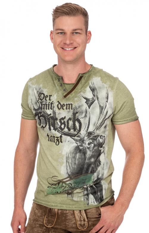 Uomo T-Shirt tradizionali QUINCENT verde