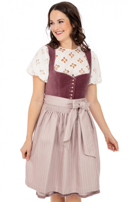 Midi Dirndl 2tlg. 60cm DINAH flieder