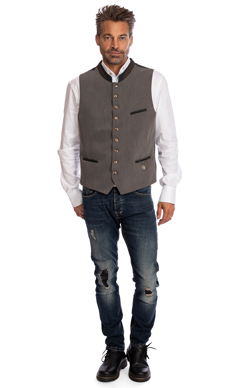 weitere Bilder von Traditional waistcoat STAFFELBERG gray