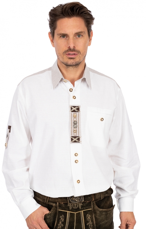 German traditional shirt BEN white