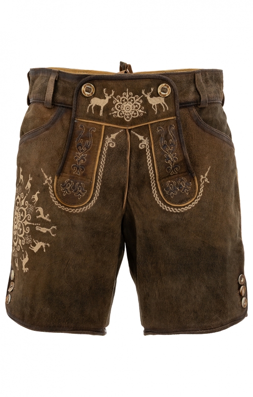 Leren broek SOFFI bruin