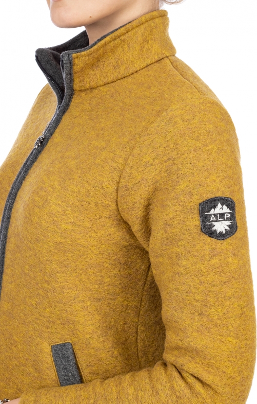 Jacke ALEA gelb grau