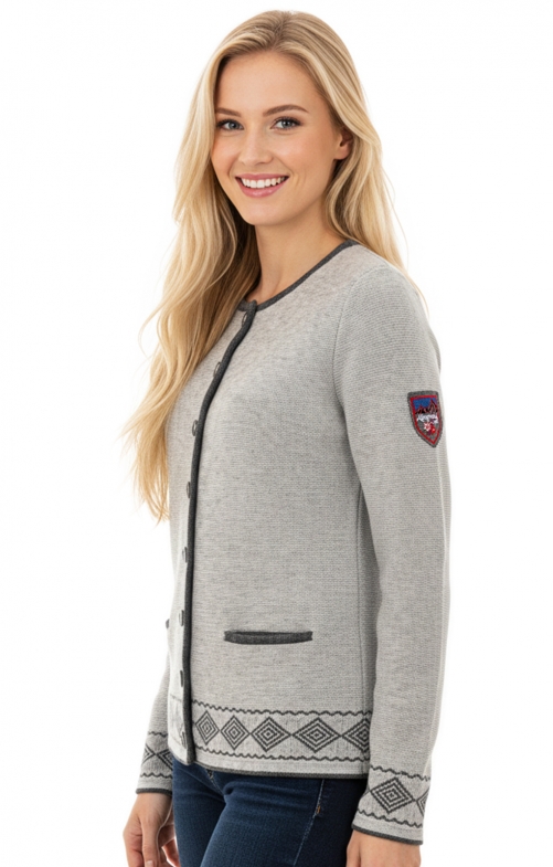 Strickjacke STAMSERALM grau anthrazit