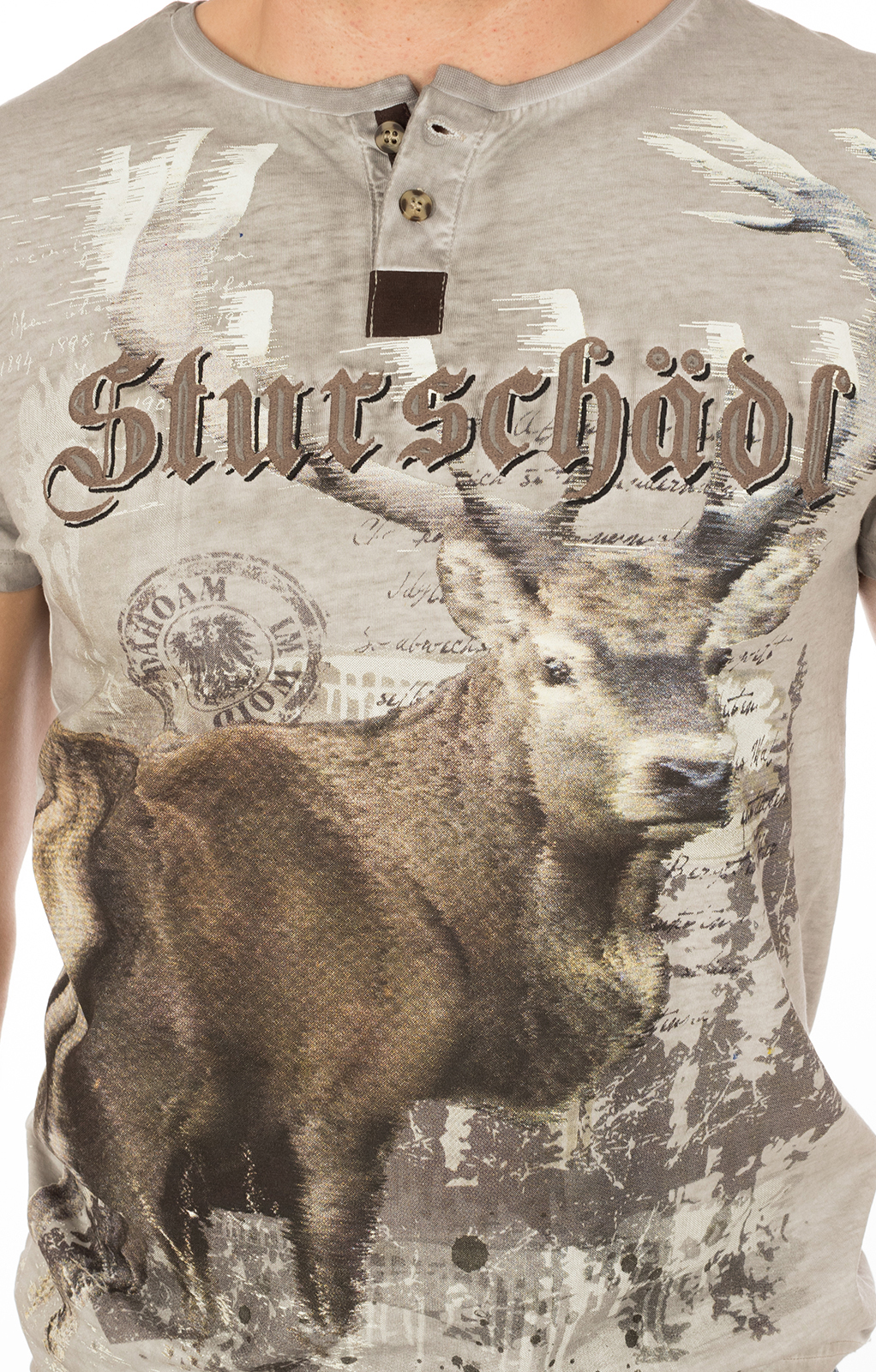 weitere Bilder von Traditional German T-Shirt STURSCHAEDL gray