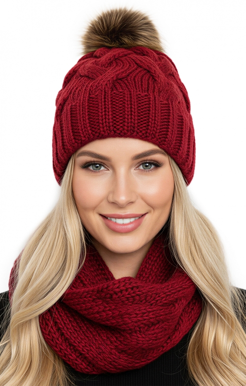 Strickmütze 54174KB rot