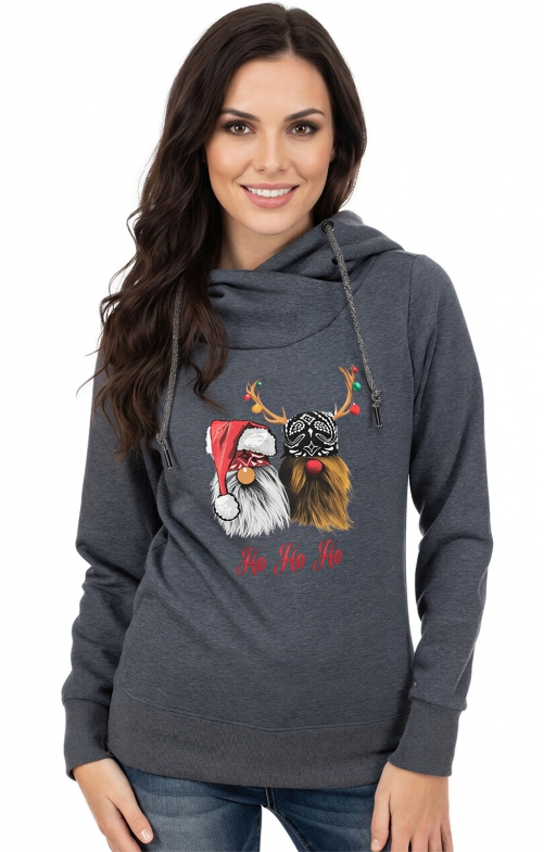 Hoodie STILLE-NACHT blau