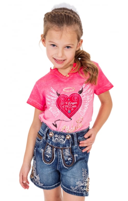 Pantaloncini di jeans tradizionali per bambini K69 - KIDS blu