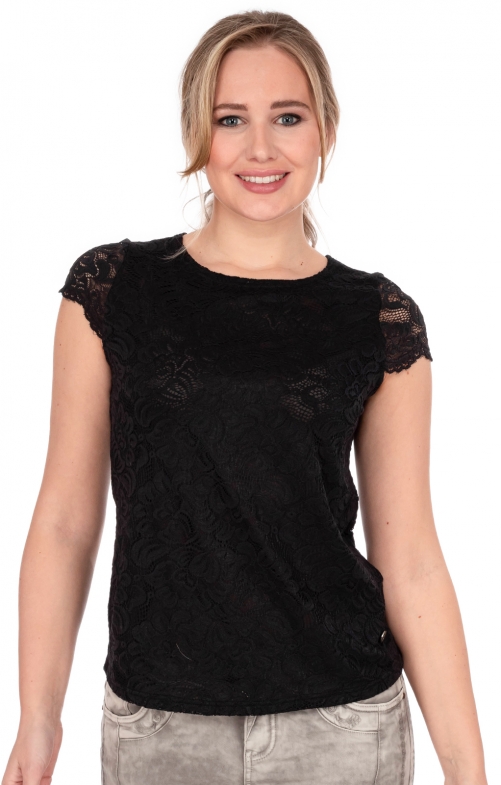 Traditional blouse DIVERIA black