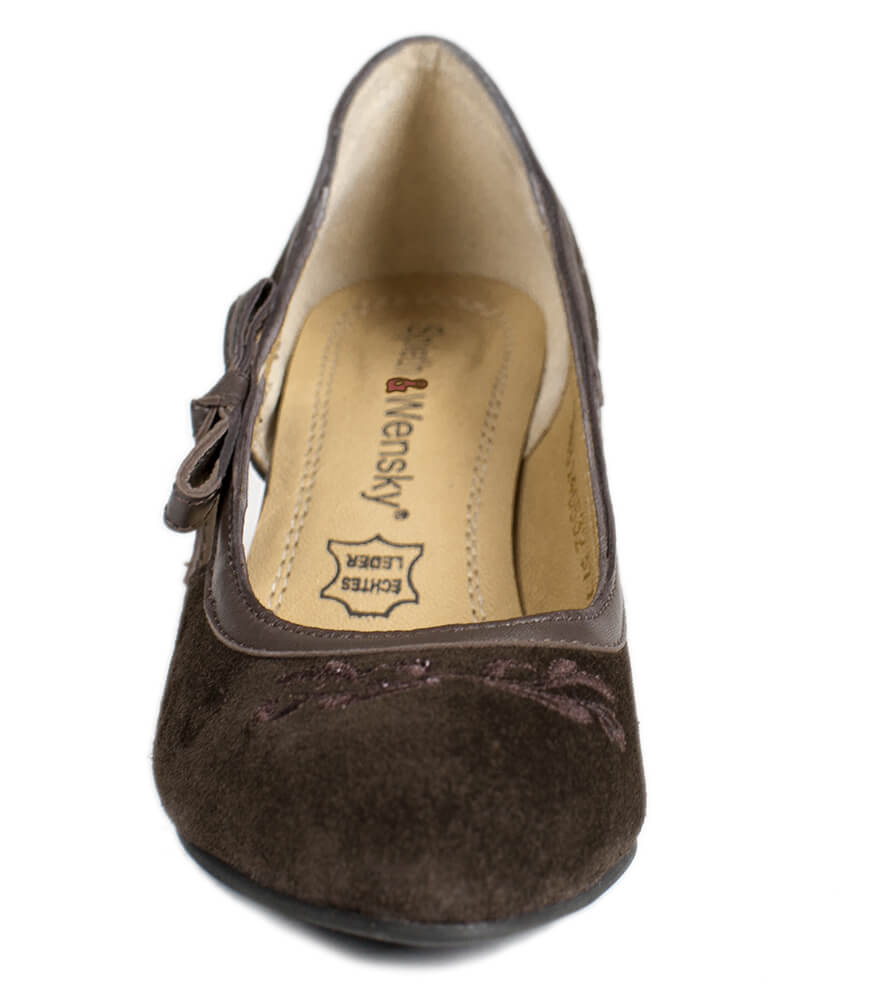 weitere Bilder von Traditional dirndl shoes D443 Valeska Pumps brown