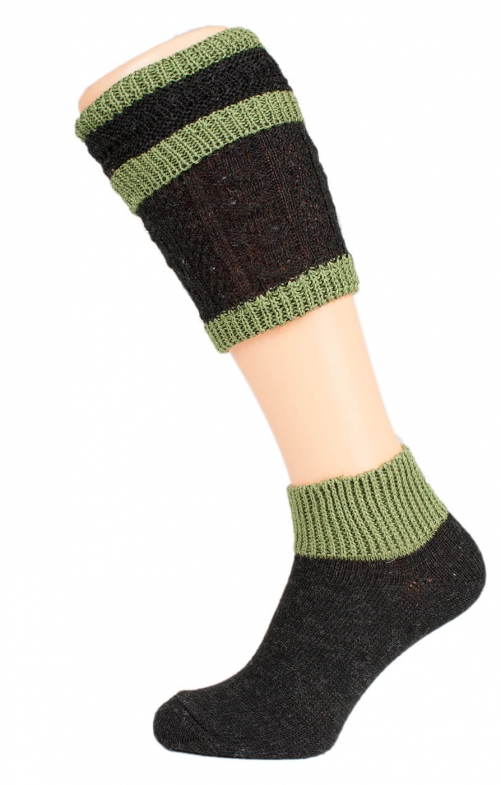 Loferl Set con i calzini CS509, nero/verde