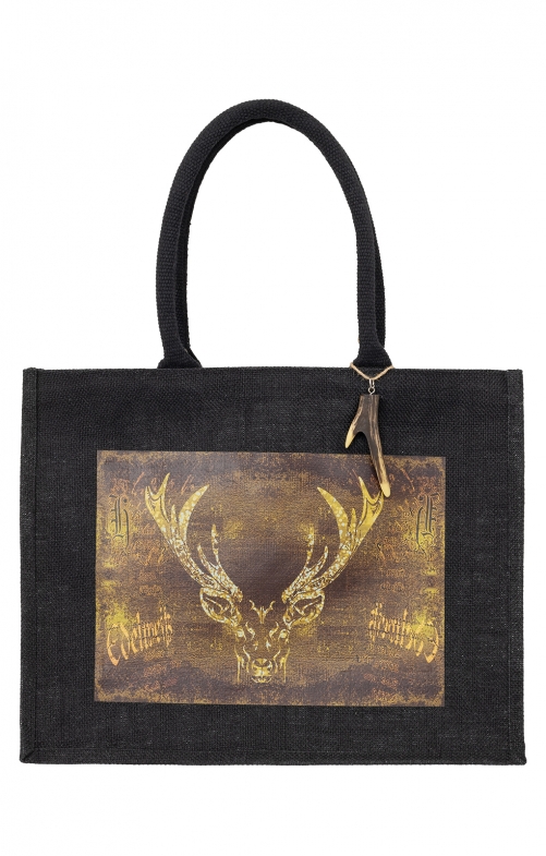 Shopperbag 40407 black deer antique